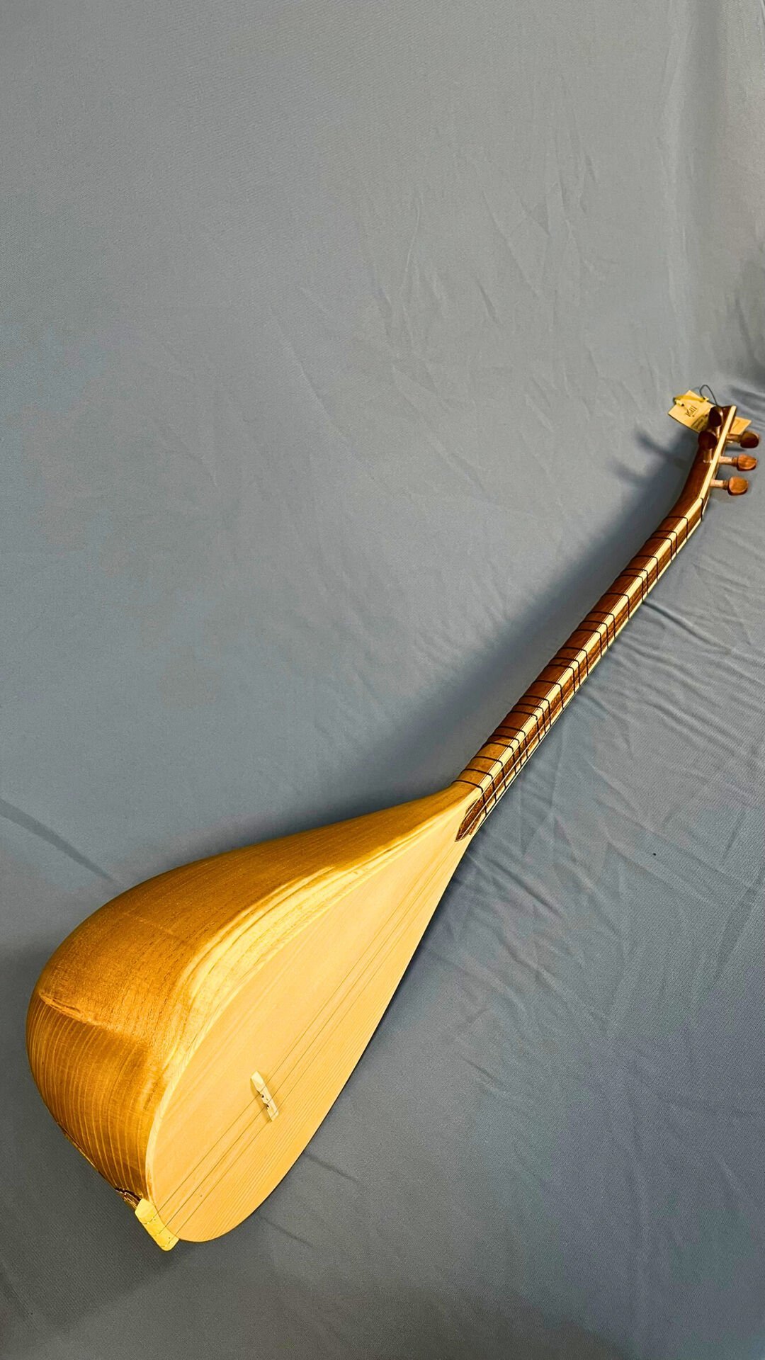 Uzun Sap Oyma Dut Damla Dede Kopuz Bağlama | Telli Çalgı Yapım