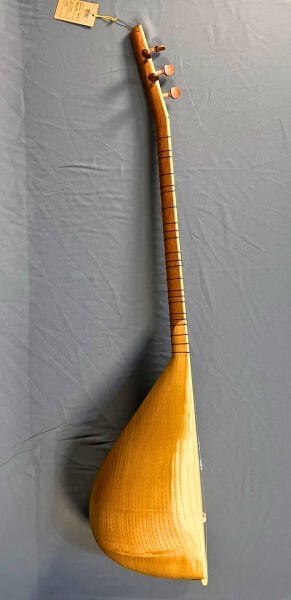 Uzun Sap Oyma Dut Damla Dede Kopuz Bağlama | Telli Çalgı Yapım