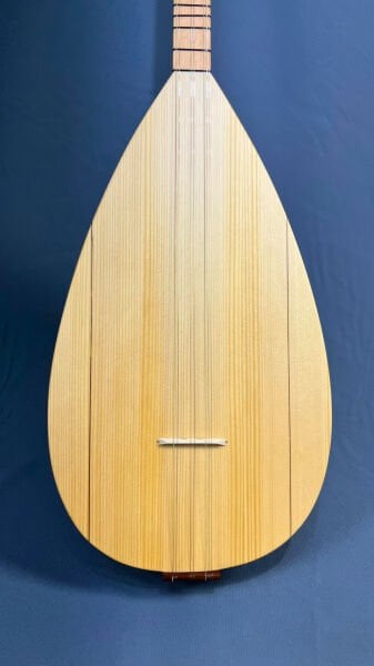 Telli Çalgı Yapım Kısa Sap Sade Model 40,5 Tekne Yaprak Dut Bağlama