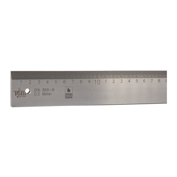 Dereceli 50 cm Cetvel – Çelik Hassas Ölçüm Cetveli