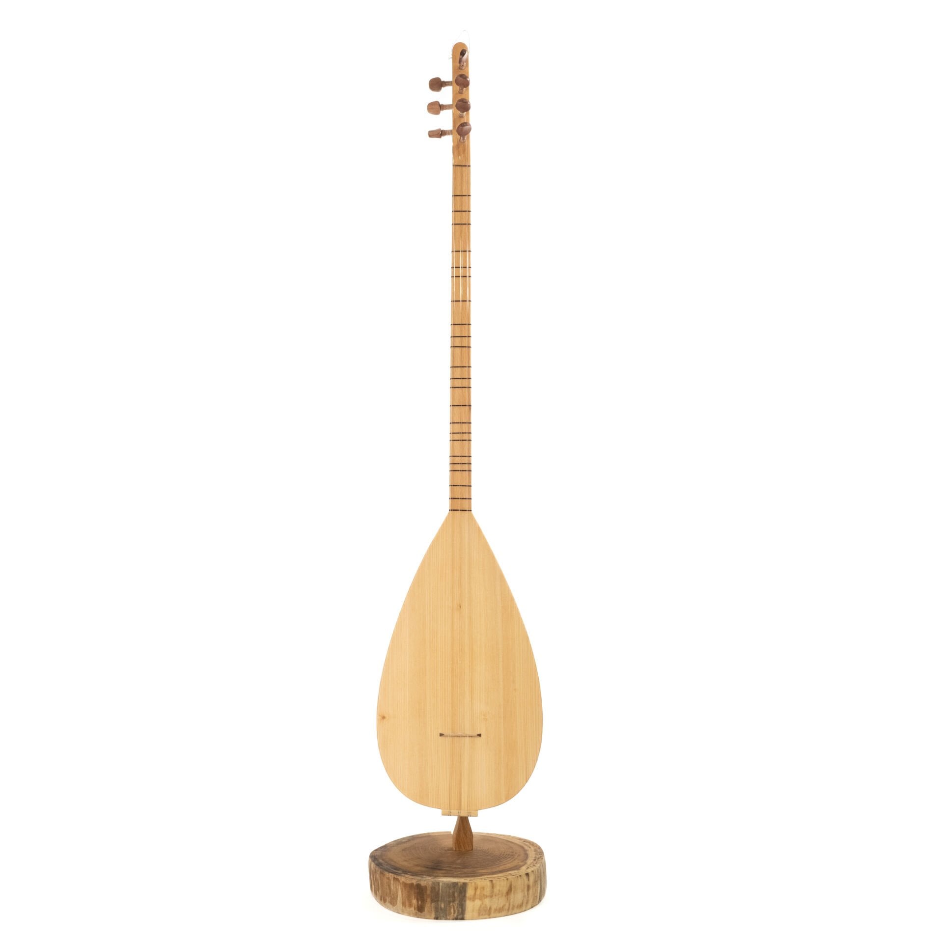 Uzun Sap Ceviz Sade Profesyonel Bağlama | Long-Necked Walnut Plain Professional Baglama | Langer Stiel Walnuss Einfach Professionelle Baglama