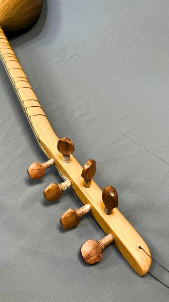 Telli Çalgı Yapım Uzun Sade Model 41 Tekne Yaprak Karaağaç Bağlama