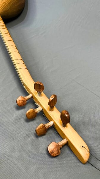 Uzun Sade Model 41 Tekne Yaprak Karaağaç Bağlama | Telli Çalgı Yapım