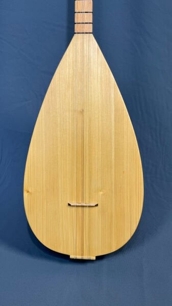 Uzun Sade Model 41 Tekne Yaprak Karaağaç Bağlama | Telli Çalgı Yapım