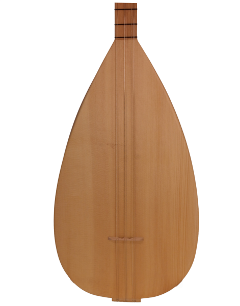 Uzun Sap Sade Model 40 Tekne Yaprak Dut Bağlama | Telli Çalgı Yapım