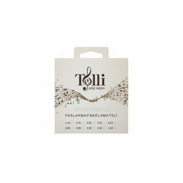 Telli Çalgı Yapım Kısa Sap Kalın Bam Teli 0,50 mm