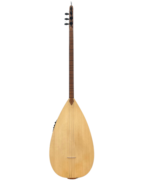 Si Kesik Yaprak Maun Ekolayzırlı  Profesyonel Bağlama