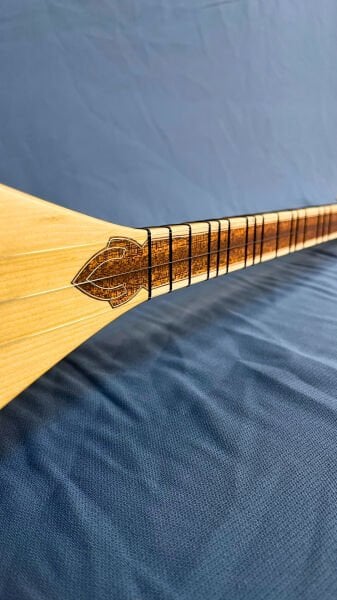 Telli Çalgı Yapım Uzun Sap Oyma Dut Damla Dede Kopuz Bağlama