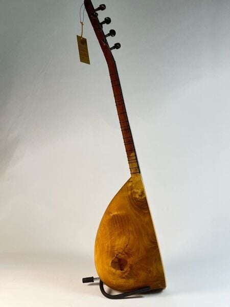 Kısa Sap 39 Tekne Oyma Dut Profesyonel Bağlama | Telli Çalgı Yapım