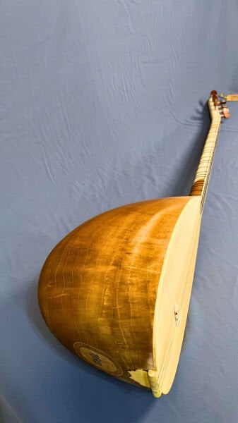 Telli Çalgı Yapım Si Kesik Oyma Dut Profesyonel Bağlama