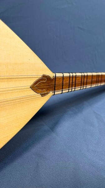 Telli Çalgı Yapım Si Kesik Oyma Dut Profesyonel Bağlama