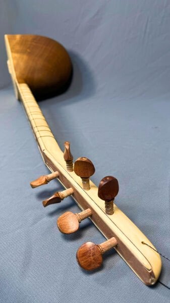 Telli Çalgı Yapım Si Kesik Oyma Dut Profesyonel Bağlama