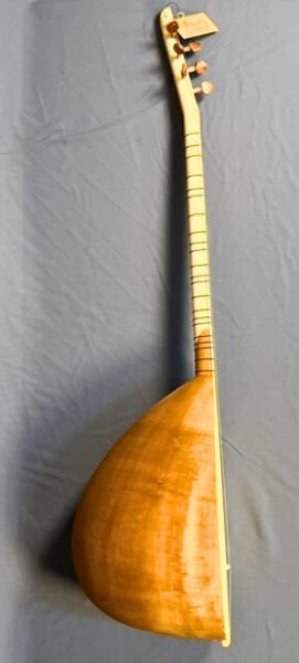 Telli Çalgı Yapım Si Kesik Oyma Dut Profesyonel Bağlama