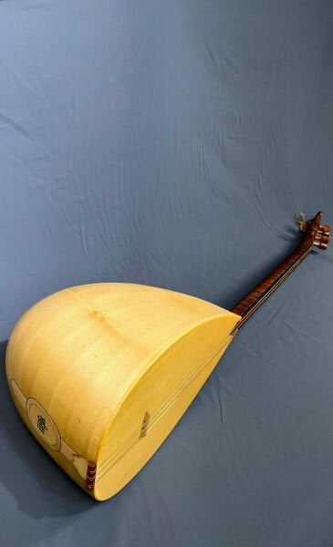 Telli Çalgı Yapım Si Kesik Yaprak Kelebek 41 Tekne Profesyonel Bağlama