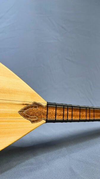 Kısa Sap 38 Tekne Oyma Dut Profesyonel Bağlama | Telli Çalgı Yapım