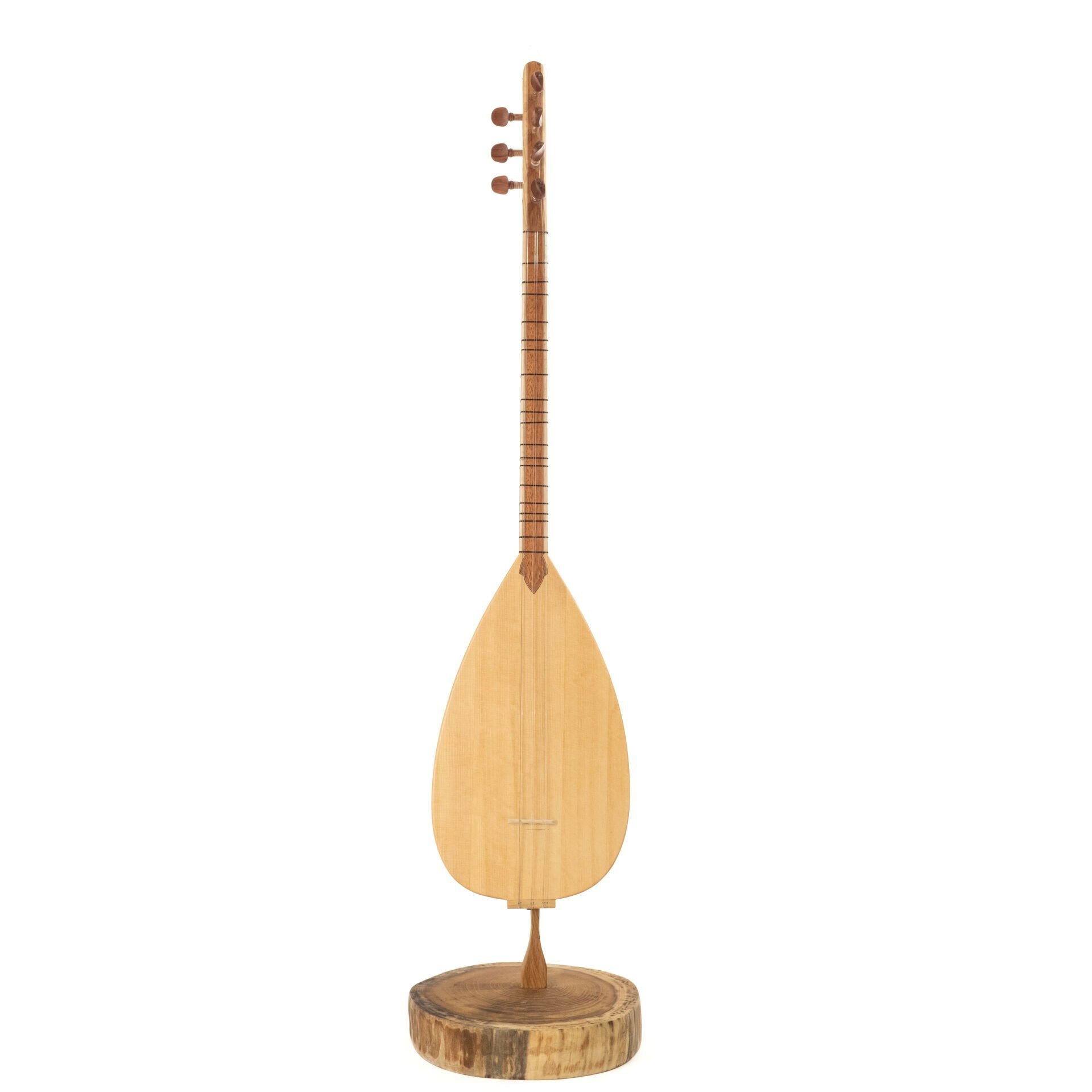 Kısa Sap Oyma Dut Profesyonel Bağlama | Kurzer Stiel, geschnitzt, Maulbeere, professionell baglama | Short Handle Carved Mulberry Professional baglama