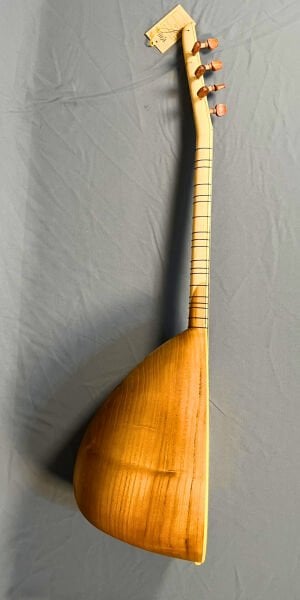 Kısa Sap  Oyma Dut Profesyonel Bağlama | Telli Çalgı Yapım