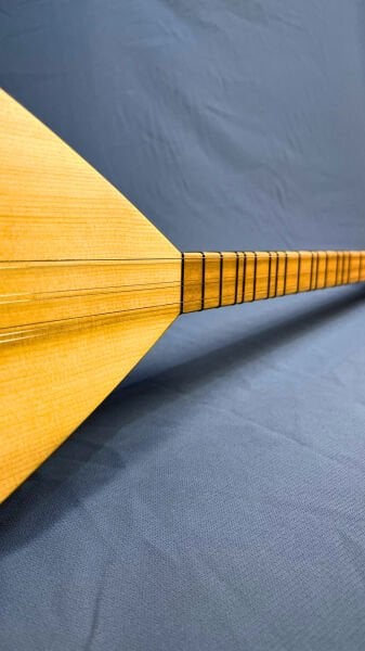 Telli Çalgı Yapım Uzun Sap Sade Model 40 Tekne Yaprak Dut Bağlama