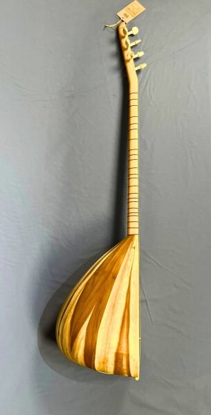 Uzun Sap Sade Model 40 Tekne Yaprak Dut Bağlama | Telli Çalgı Yapım