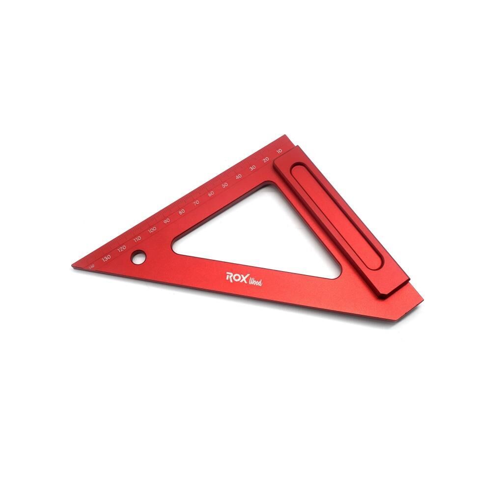 rox wood 0013 aluminyum üçgen gönye 150 mm