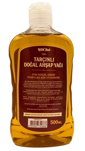 Rox Wood tarçınlı doğal ahşap yağı 500 ml