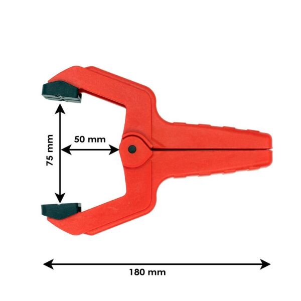 Rox yaylı mandal tip kıskaç işkence 75 mm