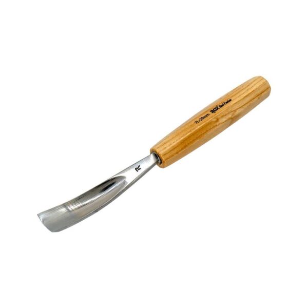 Rox Wood 0135 Premium Bükülmüş Derin Oluklu Iskarpela 20 mm – Profesyonel Oyma