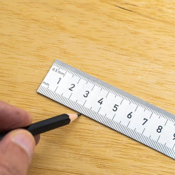 Rox 0198 Çift Taraflı Çelik Cetvel 150 mm – Hassas Ölçüm Aracı