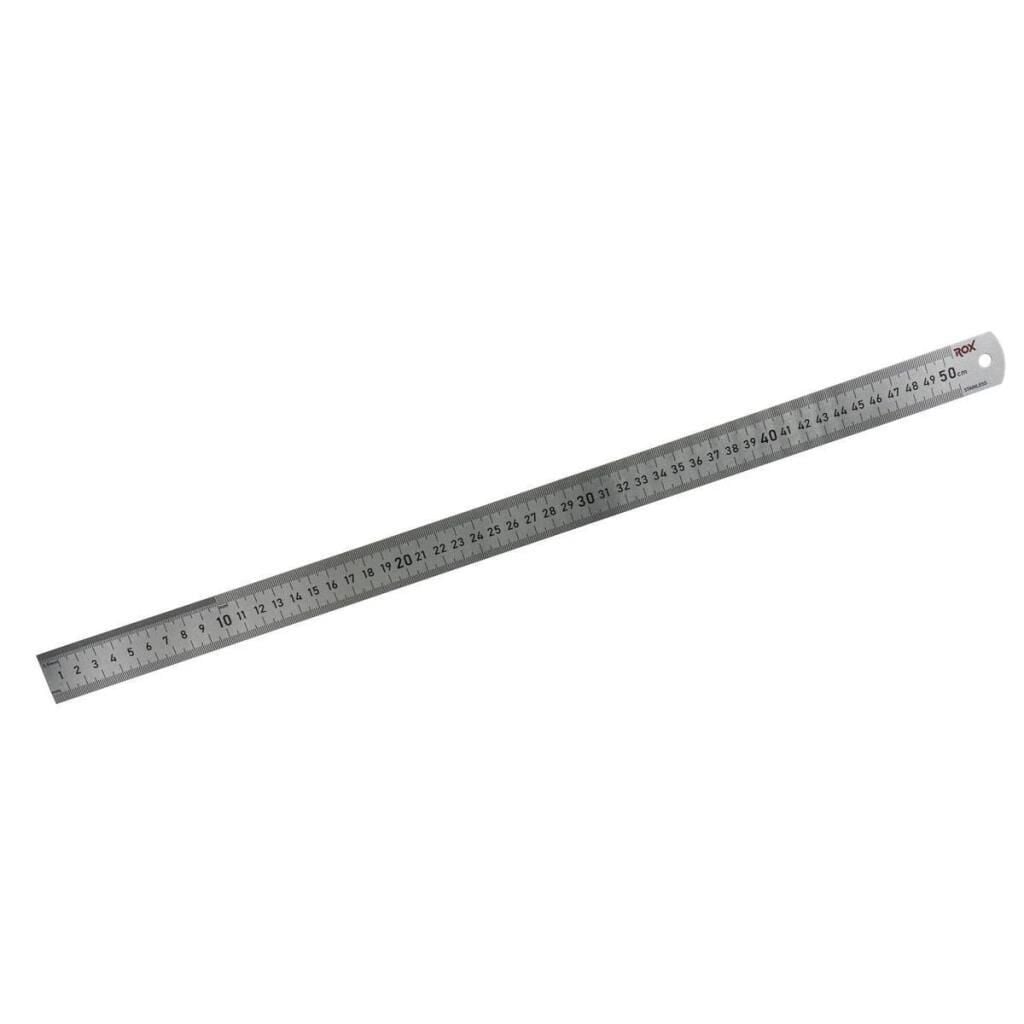 Rox 0200 Çift Taraflı Çelik Cetvel 500 mm – Hassas Ölçüm Aracı
