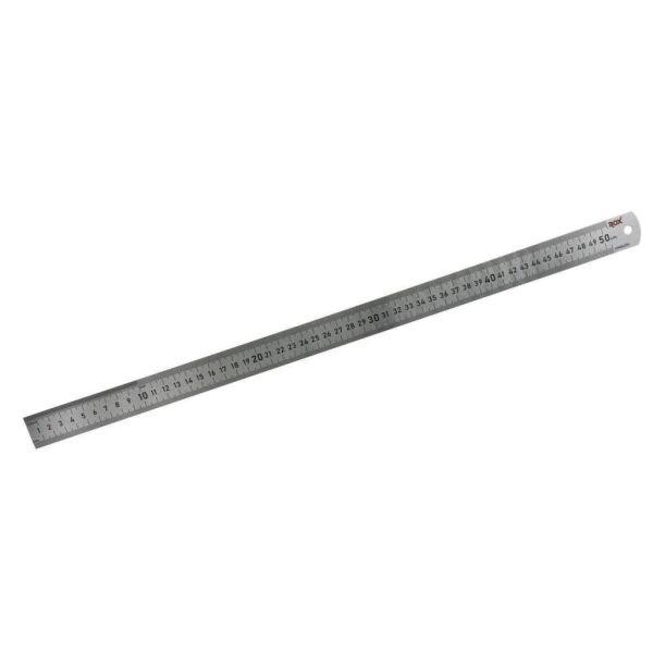 Rox 0200 Çift Taraflı Çelik Cetvel 500 mm – Hassas Ölçüm Aracı