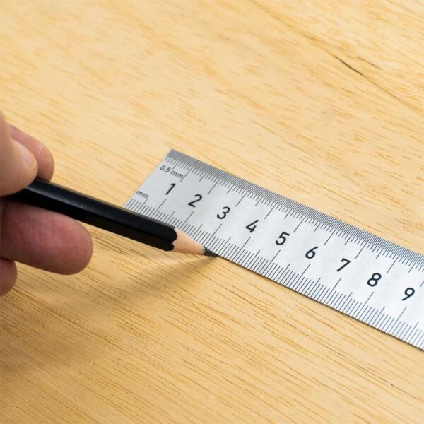 Rox 0201 Çift Taraflı Çelik Cetvel 1000 mm – Hassas Ölçüm Aracı