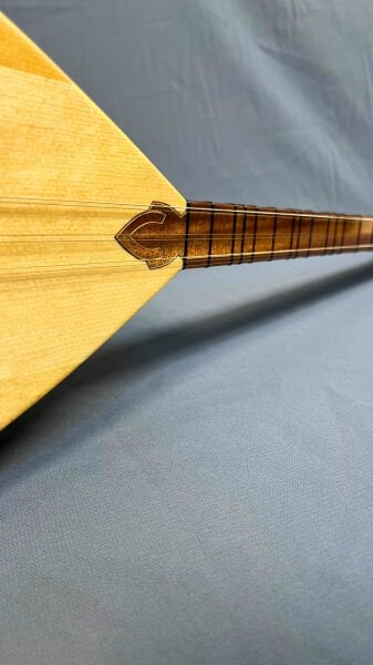 Telli Çalgı Yapım Kısa Sap Yaprak Karaağaç Profesyonel Bağlama