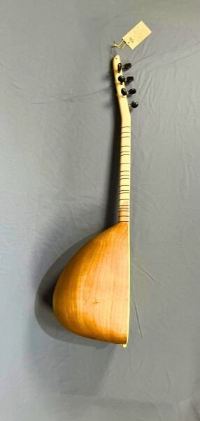 Kısa Sap Oyma Dut Profesyonel Bağlama 35 cm | Professional Short Neck Carved Mulberry Baglama | Professionelle Kurzhalss geschnitzte Maulbeer Baglama