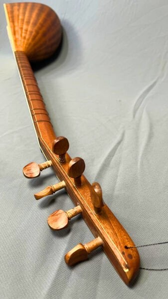 Telli Çalgı Yapım Uzun Sap Maun Yaprak Kopuz Profesyonel Bağlama