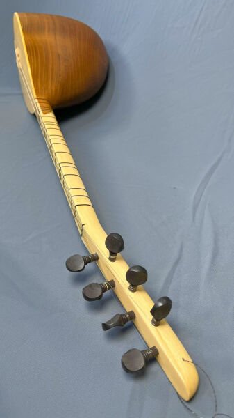 Telli Çalgı Yapım Kısa Sap Oyma Dut Profesyonel Bağlama