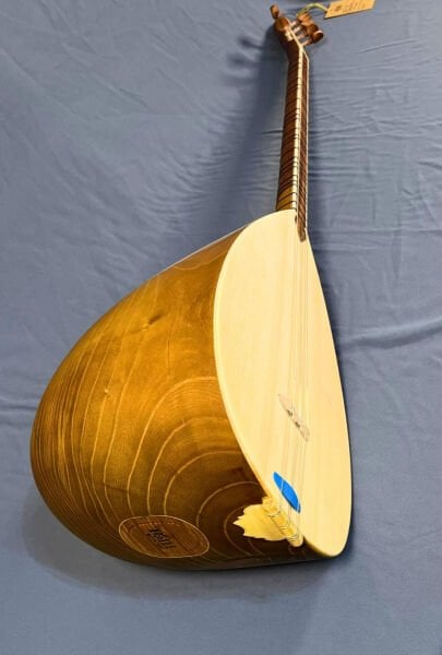 Uzun Sap Oyma Dut Profesyonel Bağlama 40 cm | Professional Long Neck Carved Mulberry Baglama | Professionelle Langhals geschnitzte Maulbeer Baglama