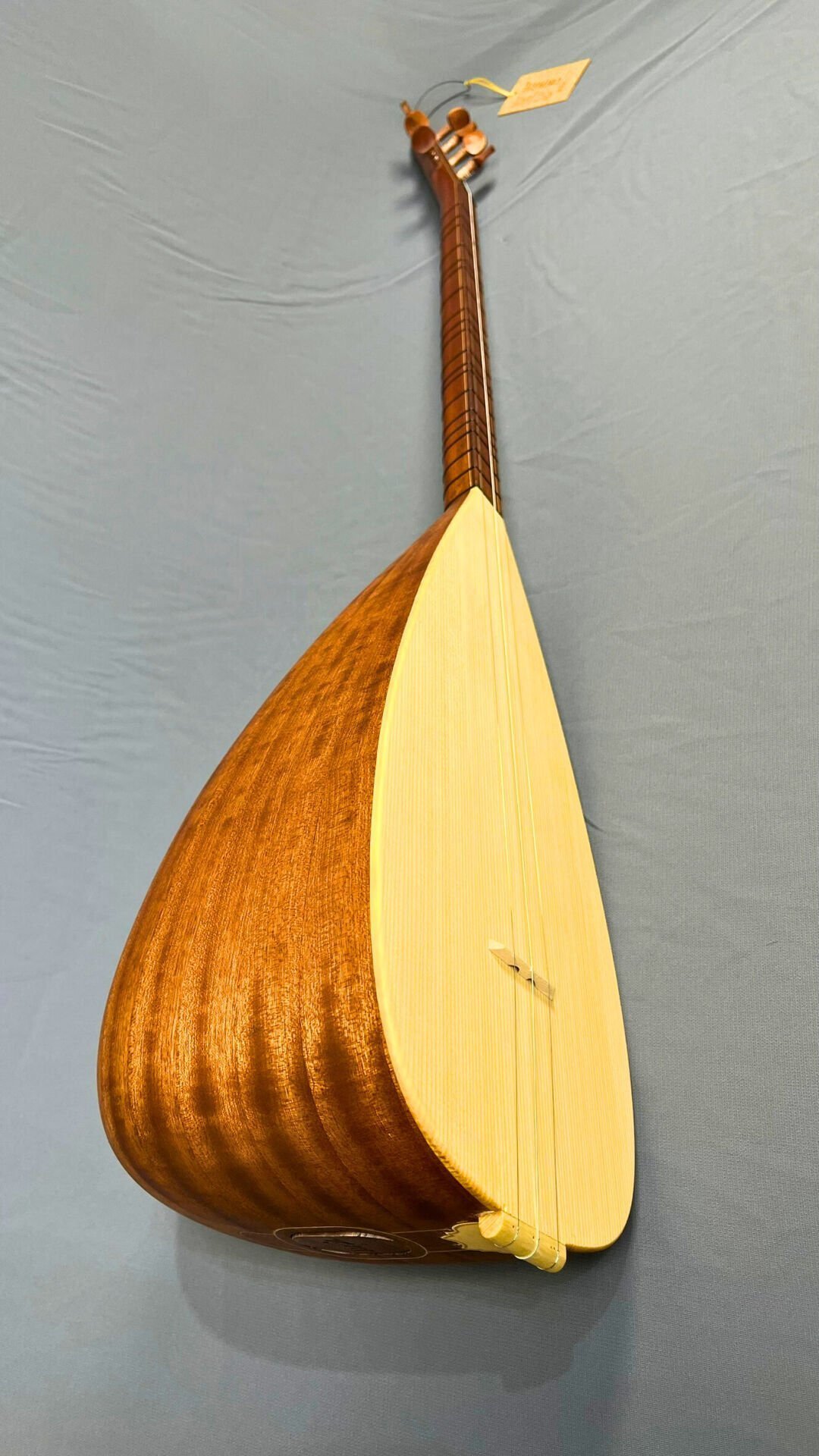 Si Kesik Yaprak Maun Kopuz Profesyonel Bağlama 42 cm | Professional Short Neck Maun Kopuz Baglama 42 cm | Professionelle Kurzschaft Maun Kopuz Baglama