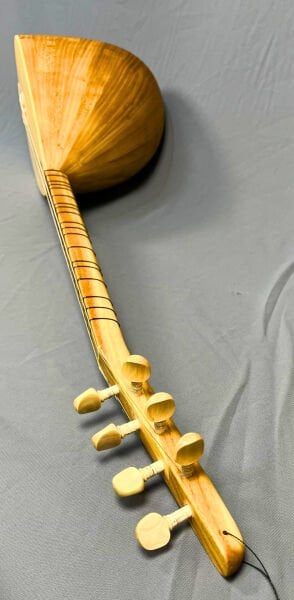Telli Çalgı Yapım Kısa Sap Yaprak Dut Profesyonel Bağlama