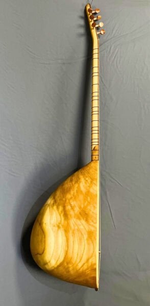 Uzun Sap Oyma Dut Divan Profesyonel Bağlama 46,5 cm | Long Neck Hand-Carved Mulberry Divan Baglama 46.5 cm | Langhals Handgeschnitzte Maulbeer Divan