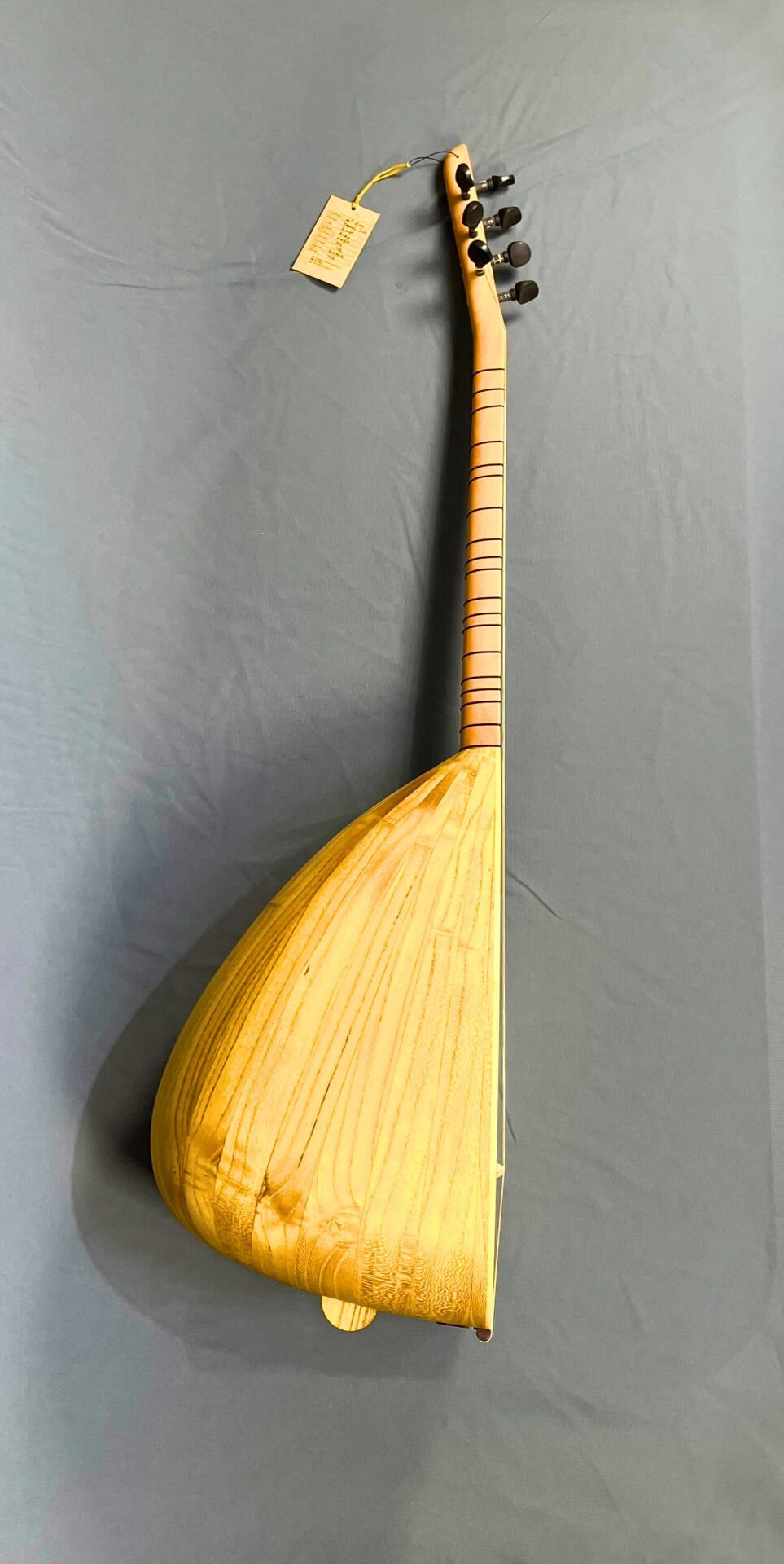 Telli Çalgı Yapım Kısa Sap Yaprak Dut Profesyonel Bağlama