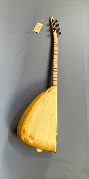 Kısa Sap Yaprak Dut Profesyonel Bağlama 41 cm | Short Neck Professional Mulberry Wood Baglama 41 cm | Kurz Hals Professionelle Maulbeerholz Baglama 41