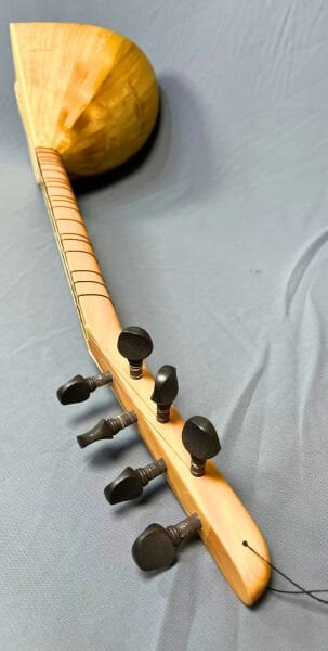 Telli Çalgı Yapım Kısa Sap Yaprak Dut Profesyonel Bağlama