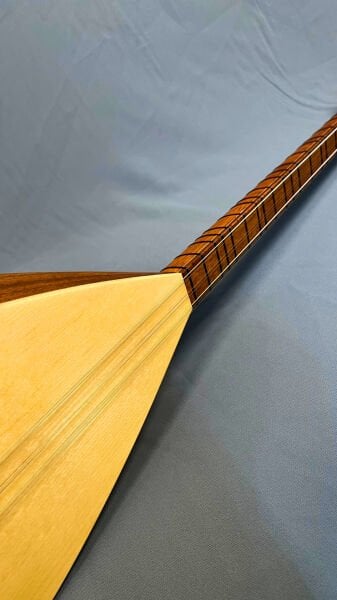 Telli Çalgı Yapım Kısa Sap Yaprak Maun Profesyonel Bağlama