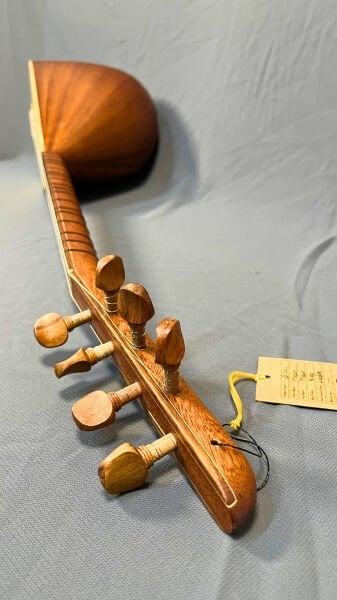 Telli Çalgı Yapım Kısa Sap Yaprak Maun Profesyonel Bağlama