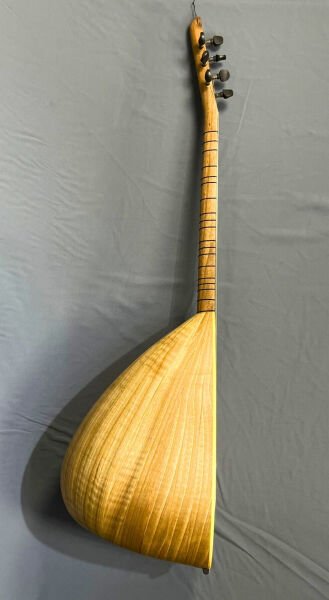 Kısa Sap Yaprak Ceviz Bağlama 42 cm | Short Neck Walnut Wood Baglama 42 cm | Kurz Hals Walnuss Baglama 42 cm