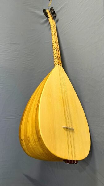 Kısa Sap Sade Model 40 Tekne Yaprak Dut Bağlama | Telli Çalgı Yapım