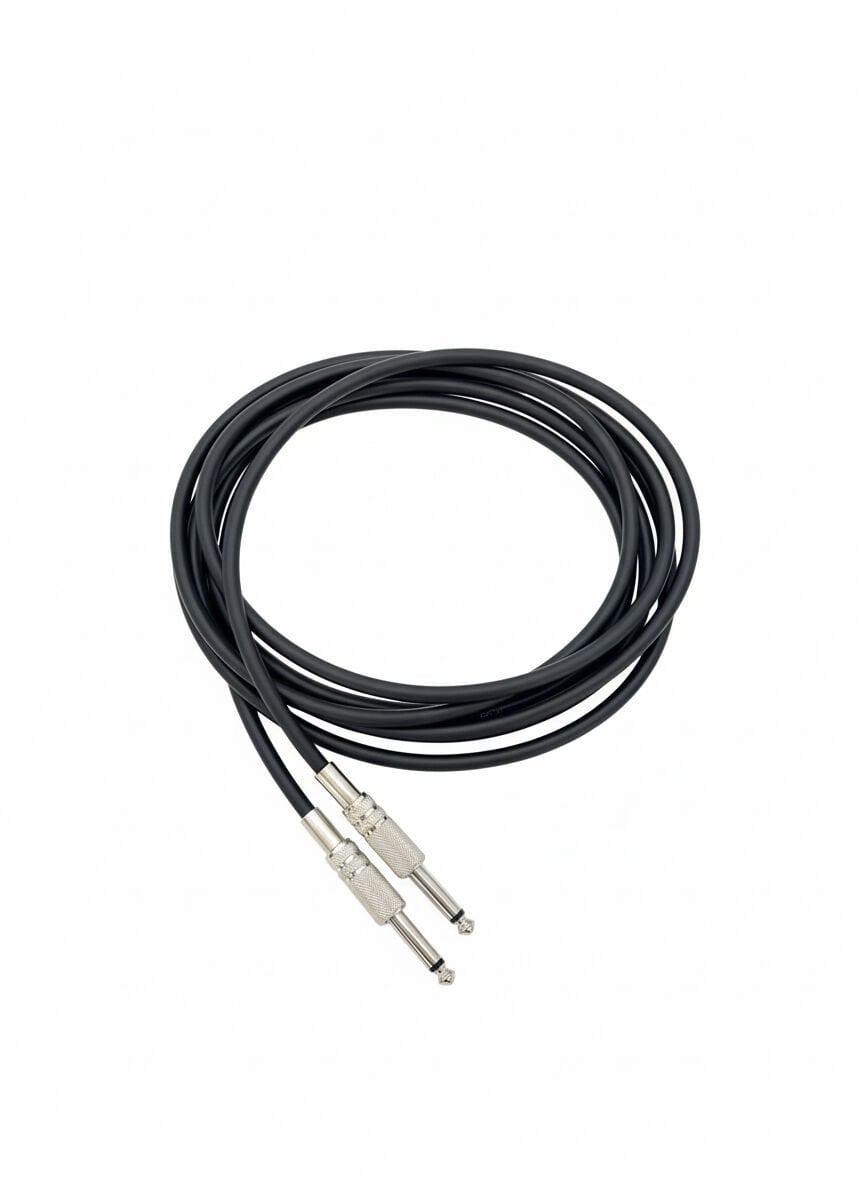 Enstrüman Jack Kablosu 6.35 mm Jak Kablo 3 Metre – Profesyonel Ses Kablosu