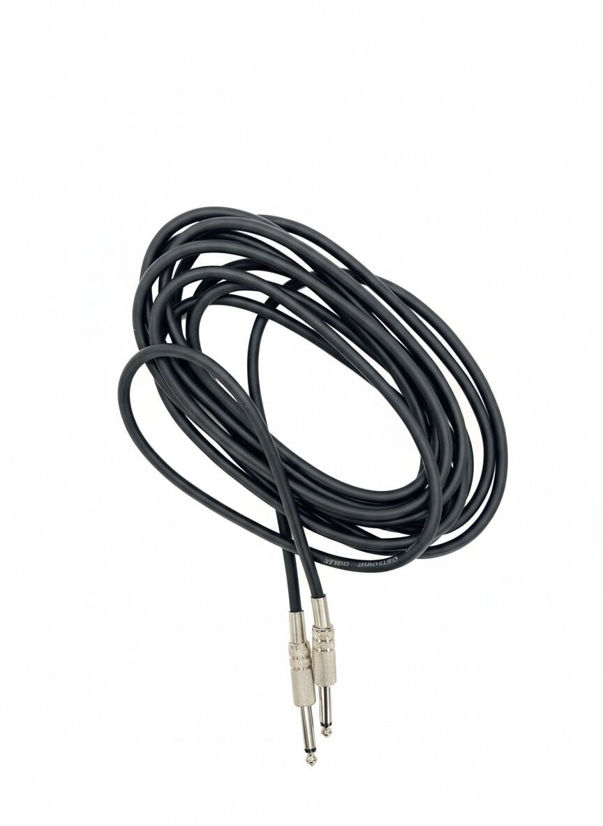 Enstrüman Jack Kablosu 6.35 mm Jak Kablo 5 Metre – Profesyonel Ses Kablosu