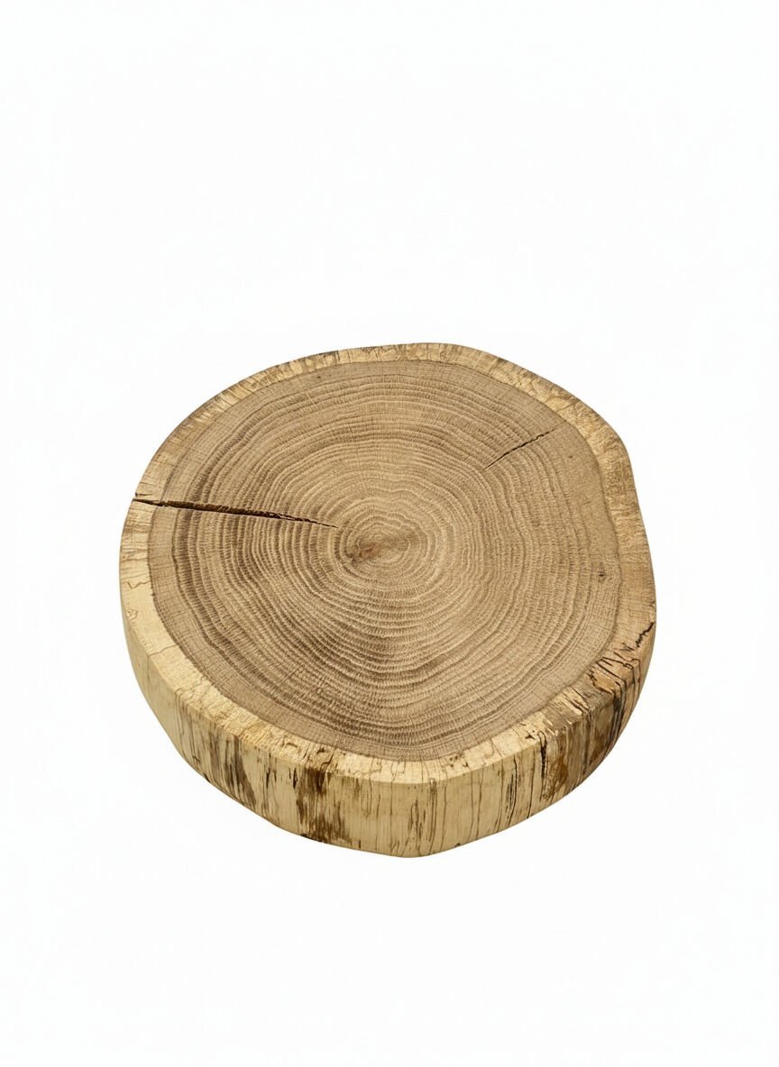 Doğal Meşe Ağacı Dilimi – Hobi ve Dekorasyon İçin Özel Kesim - Natural Oak Wood Slice – Specially Cut for Hobbies and Decoration 