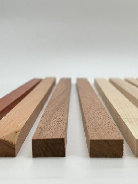 Masif Doğal Ahşap Çita Seti – Paduk, Köknar ve Maun